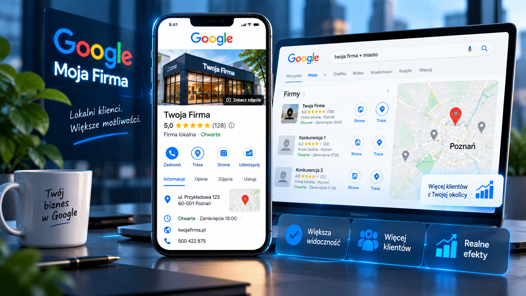 Obsługa wizytówki Google – JUZONLINE