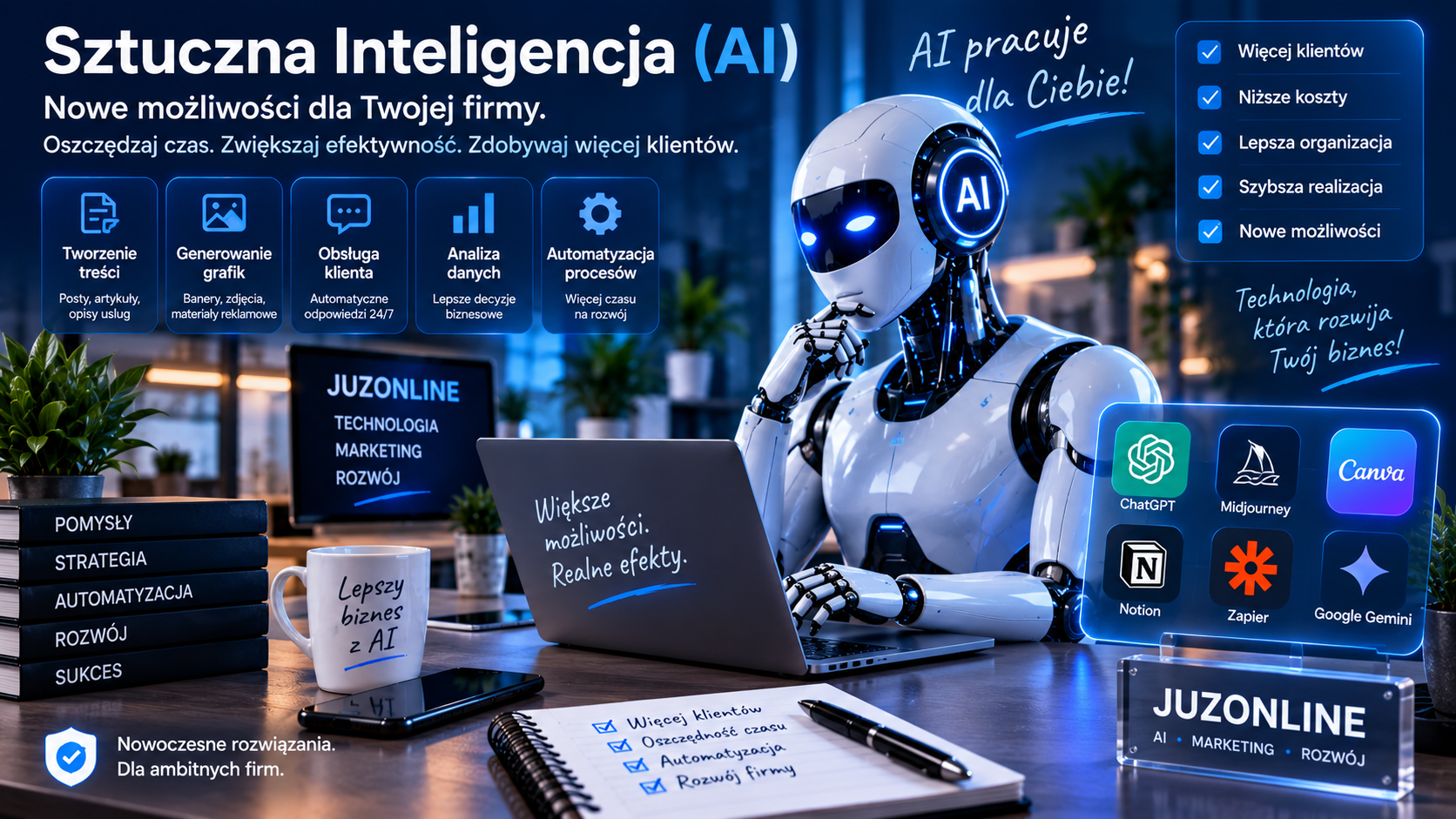 Sztuczna inteligencja dla biznesu – JUZONLINE